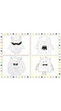 Monsters kleurplaat placemats