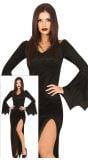 Morticia Addams Jurk Halloween Dames