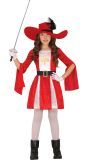 Musketier Outfit Rood Kind