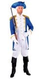 Musketiers jas blauw heren