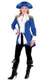 Musketiers jas blauw vrouwen