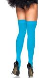 Neon Blauwe Nylon Kousen