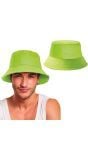 Neon Groen Buckethat Vissershoedje