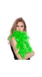 Neon groene luxe veren boa 180cm