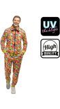 Neon Kostuum Heren Trainingspak voor 80's Party
