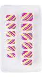 Neon Nagels Gestreept