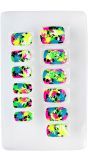 Neon nagels gevlekt