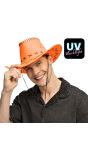 Neon Oranje Western Cowboyhoed