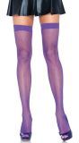 Neon Paarse Nylon Visnet Kousen