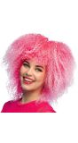Neon Roze 80's Afro Pruik