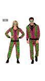 Neon Trainingspak Neon Zebra Gekleurd