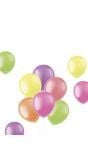 Neonkleurige ballonnen 10st