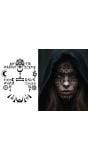 Nep Gezichtstatoeage Halloween Satanisch