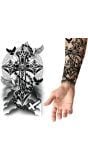 Nep Tattoo Kruis Zwart