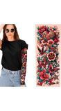 Nep Tattoo Sleeve Bloemenpatroon Kleuren