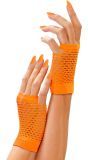 Nethandschoenen kort neon oranje vingerloos