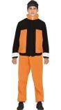 Ninja Naruto Zwart Oranje Outfit Jongens 14-16 Jaar