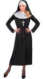 Nonnen Jurk Dames Zwart
