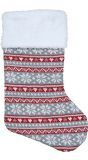 Noorse brei motief kerst cadeau sok 45cm