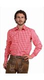 Oktoberfest Blouse Rood Wit Geruit Heren