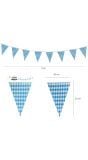 Oktoberfest Slinger 4 Meter Blauw Wit