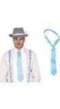 Oktoberfest Stropdas Blauw Wit