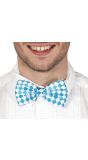 Oktoberfest Vlinderdas Blauw Wit