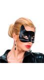 Oogmasker zwart kat