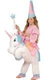 Opblaasbaar unicorn pak