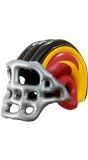 Opblaasbare american football helm