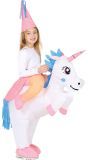 Opblaasbare unicorn kostuum kind