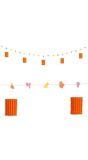 Oranje-gele lantaarn feestslinger