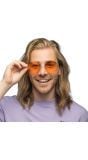 Oranje Hippie Ronde Zonnebril