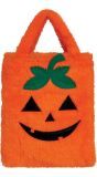 Oranje pluche pompoen tas 19cm halloween