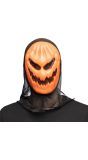 Oranje Pompoen Gezichtsmasker met Kap Halloween