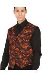Oranje pompoen gillet heren halloween