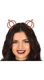 Oranje pompoen steentjes haarband halloween