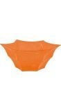 Oranje snoepschaal 30 x 14 cm halloween