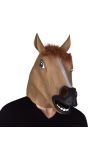 Paard masker latex met haar