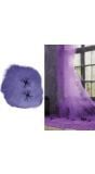 Paars spinnenweb 60g halloween