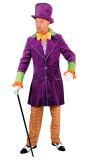 Paars Willy Wonka outfit mannen
