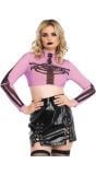 Paarse Crop Top Skelet
