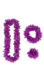 Paarse Hawaii Verkleedset Bloemenkransen
