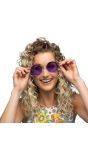 Paarse Hippie Ronde Zonnebril