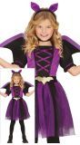Paarse vleermuis jurk halloween kind