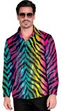 Pailletten blouse regenboog tijger mannen