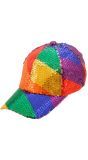 Pailletten Pet Regenboog Dames Mannen