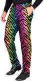 Paillettenbroek Tijgerprint Regenboog Mannen