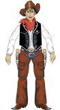 Papieren Cowboy Versiering