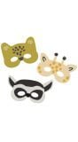 Papieren dieren oogmaskers